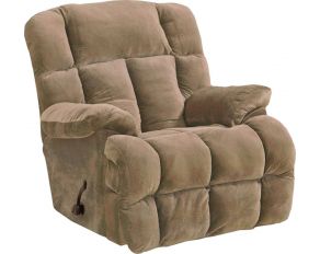 Cloud 12 Transitional Chaise Rocker Recliner in Camel