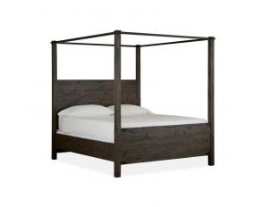 Abington Queen Poster Bed in Weathered Charcoal