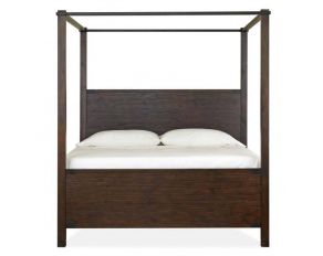 Pine Hill Queen Poster Bed in Rustic Pine