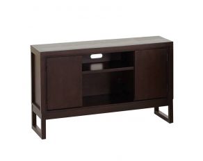 Progressive Furniture Athena TV Console in Dark Chocolate