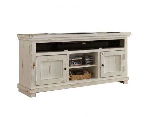 Progressive Furniture Willow 64" Console in Distressed White