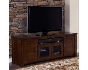 Progressive Furniture Trestlewood 74" Console in Mesquite Pine