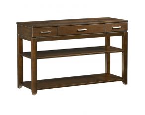 Progressive Furniture Daytona Sofa/Console Table in Regal Walnut