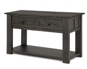 Magnussen Garrett Rectangular Sofa Table in Weathered Charcoal