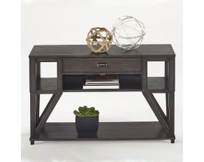 Progressive Furniture Consort Sofa/Console Table in Midnight Oak