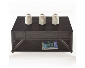 Progressive Furniture Consort Castered Lift-Top Cocktail Table in Midnight Oak