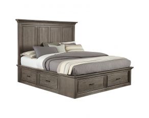 Chatham Park King Panel Storage Bed in Warm Grey