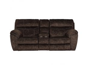 Sedona Lay Flat Reclining Console Loveseat in Mocha