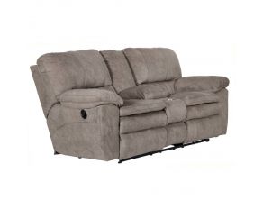 Reyes Lay Flat Reclining Console Loveseat in Graphite