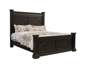 Canyon Creek Queen Panel Bed in Distressed Chocolate