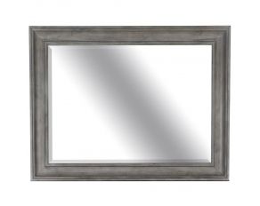 Lancaster Landscape Mirror in Dovetail Grey