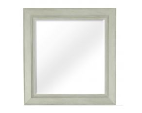 Raelynn Portrait Concave Framed Mirror in Weathered White