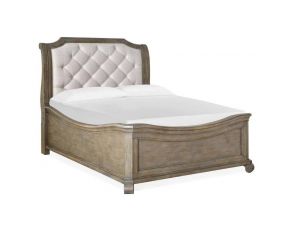 Tinley Park Queen Sleigh Bed in Dovetail Grey