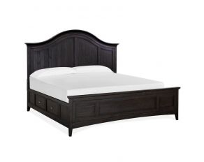 Westley Falls Queen Arched Storage Bed in Graphite