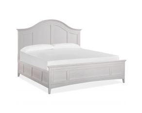 Heron Cove California King Arched Bed in Chalk White