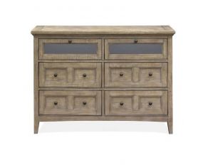 Paxton Place Media Chest in Dovetail Grey