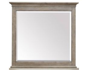 Paxton Place Landscape Mirror in Dovetail Grey