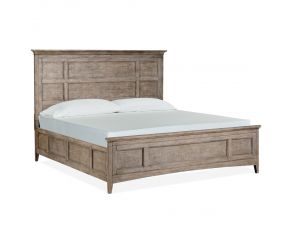 Paxton Place King Panel Bed in Dovetail Grey