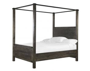 Abington California King Poster Bed in Weathered Charcoal