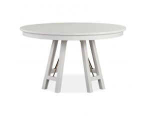 Heron Cove 52-Inch Round Dining Table in Chalk White