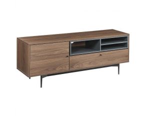 Hattie TV Stand in Rustic Walnut Finish