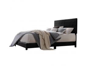 Acme Furniture Lien Panel Bed in Black, Queen