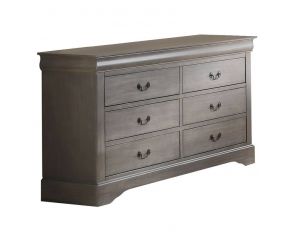 Acme Furniture Louis Philippe III Dresser in Gray