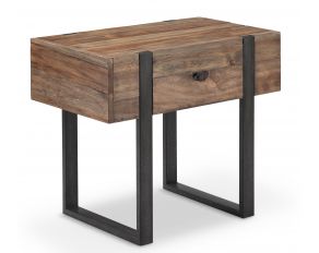 Prescott Chairside End Table in Rustic Honey