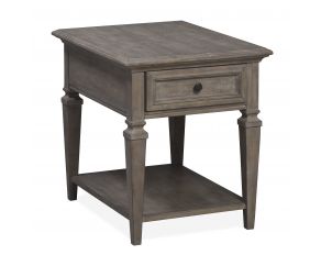 Lancaster Rectangular End Table in Dovetail Grey