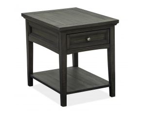 Westley Falls Rectangular End Table in Graphite