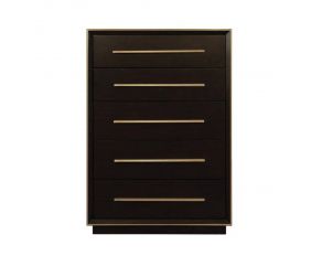 Luddington 5 Drawer Chest in Smoked Peppercorn