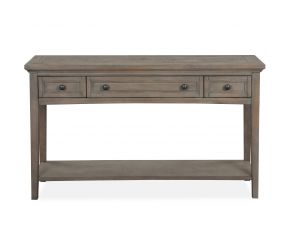 Paxton Place Rectangular Sofa Table in Dovetail Grey