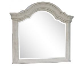 Bronwyn Shaped Mirror in Alabaster