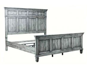 Avenue King Panel Bed in Grey
