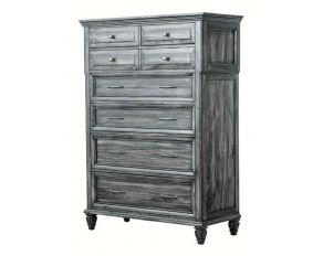Avenue 6 Drawer Chest in Grey