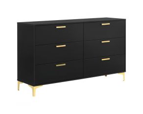 Kendall Wooden Dresser in Black