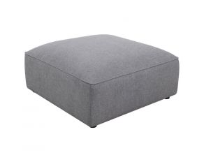 Jennifer Square Ottoman in Grey