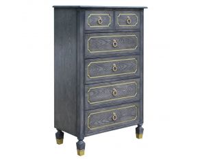 House Marchese 6 Drawer Chest in Tobacco Finish