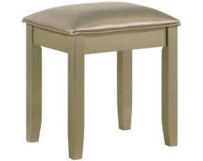 Beaumont Upholstered Vanity Stool in Champagne