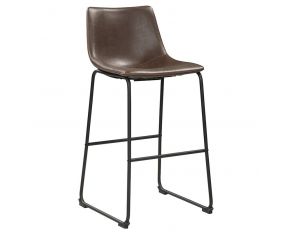 Armless Bar Stools Two-Tone in Brown And Black