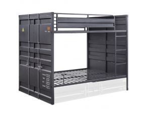 Cargo Full over Full Bunk Bed in Gunmetal Finish