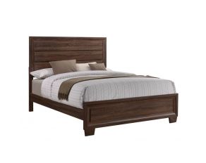 Brandon King Panel Bed in Medium Warm Brown