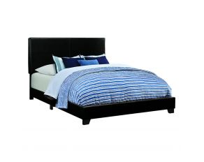 Dorian Upholstered King Bed in Black