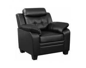 Coaster Finley Accent Chair in Black