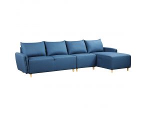 Marcin Sectional Sofa in Blue