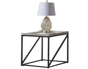 Coaster End Table in Sonoma Grey