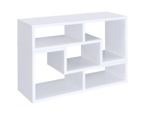 Coaster Furniture TV Console and Bookcase in White