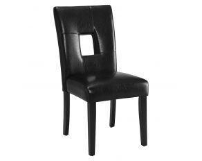 Newbridge Open Back Upholstered Dining Chairs in Black