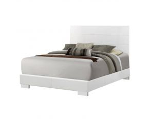 Felicity Queen Panel Bed in Glossy White