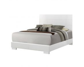 Felicity King Panel Bed in Glossy White